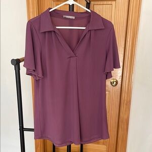 Purple Women's short sleeve blouse / Top